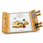 Les Fromages Peynir Servis Tepsisi - 4 Bıçaklı - 44 x 28 cm