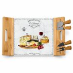 Les Fromages Peynir Servis Tepsisi - 4 Bıçaklı - 44 x 28 cm - Görsel 3
