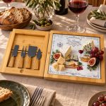 Les Fromages 4 Bıçaklı Peynir Servis Seti - 25,5 x 25,5 cm - Görsel 3