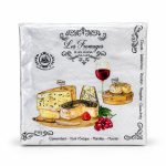 Les Fromages 20'li Kağıt Peçete - 33 x 33 cm