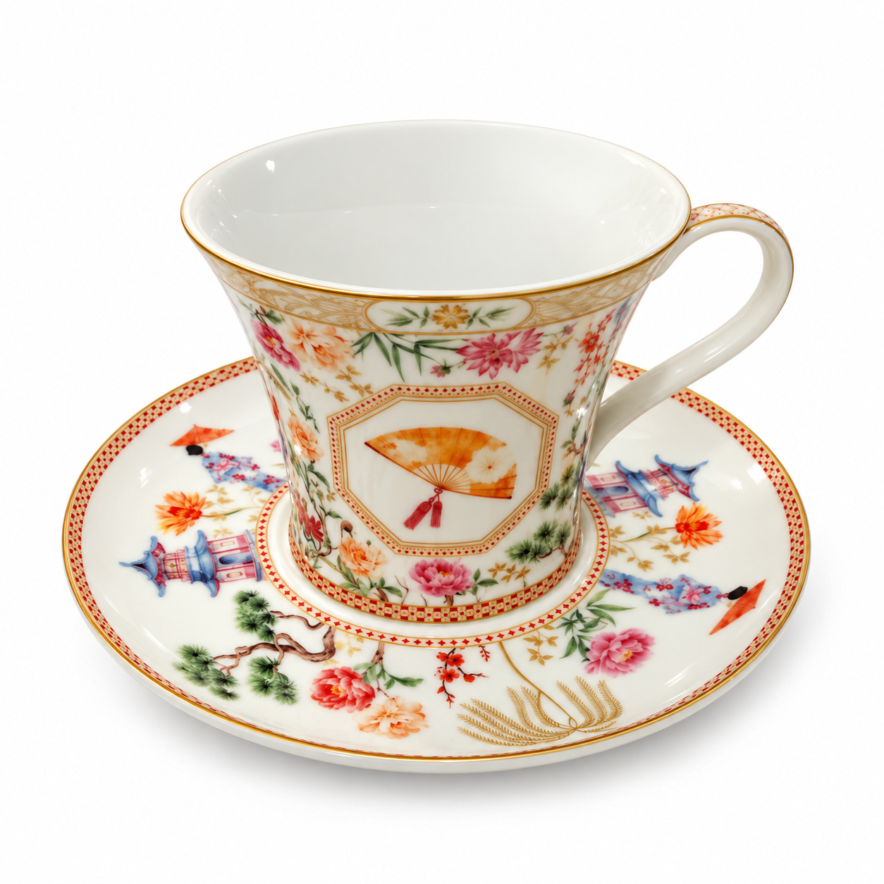 8001544135526_1.jpeg Jardins D’orient Porselen Fincan ve Tabağı - 200 ml - Görsel 1