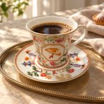 Jardins D’orient Porselen Fincan ve Tabağı - 200 ml - Görsel 3