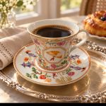 Jardins D’orient Porselen Fincan ve Tabağı - 200 ml - Görsel 4