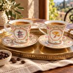 Jardins D’orient 2’li Porselen Kahve Fincan Seti - 80 ml - Görsel 4