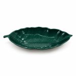 Easy Life Madagascar Yeşil Yaprak Formlu Porselen Kase 26 x 11,5 cm - Görsel 3