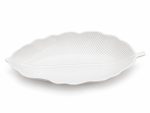 Beyaz Porselen Yaprak Kase - 30 x 13 cm
