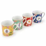 Jardins D'orient 4'lü Fine China Porselen Kupa Seti - 300 ml - Görsel 2