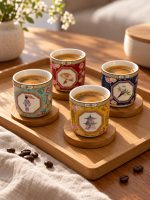 Jardins D’orient 4’lü Porselen Kahve Fincan Seti - 110 ml - Görsel 4