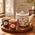Easy Life Porselen Çaydanlık ve 2’li Fincan Seti - 600 ml - Görsel 3