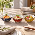 Jardins D’orient 3’lü Porselen Kase Seti - 9,5 cm - Görsel 3
