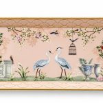 Easy Life Jardin de Reves Porselen Kek Servis 35 cm x 15 cm