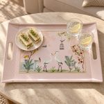 Jardin De Reves Melamin Kulplu Servis Tepsisi - 54 x 35 cm - Görsel 3
