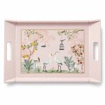 Jardin De Reves Melamin Kulplu Servis Tepsisi - 54 x 35 cm - Görsel 4