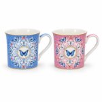 2’li Fine China Porselen Kulplu Bardak Seti - 300 ml - Görsel 4