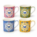 Spring Parade 4’lü Fine China Porselen Kulplu Bardak Seti - 300 ml - Görsel 2