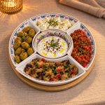 Bambu Tepsili Porselen Meze Seti - Görsel 2