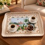 Paradis Sauvage Kulplu Tepsi - 46 × 32 cm - Görsel 3