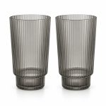 Modern Classic 2'li Meşrubat Bardağı Seti 460ml Gri - Pm0154 Grey