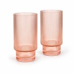 Modern Classic 2'li Meşrubat Bardağı Seti 460ml Pembe - Pm0154 Pınk