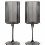 Modern Classic 2'li Şarap Kadehi Seti 310ml Gri - Pm0156 Grey