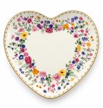 Kalp Şeklinde Porselen Tabak - 20 x 19 cm