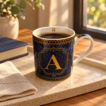 Monogram “A” Porselen Kupa - 350 ml - Görsel 5