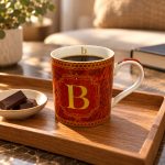 Monogram Porselen Kupa - 350 ml - Görsel 3