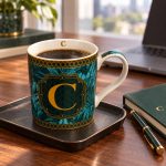 Monogram “C” Porselen Kupa - 350 ml - Görsel 3
