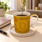 Monogram Porselen Kupa - 350 ml - Görsel 3