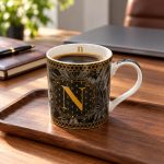 Monogram “N” Porselen Kupa - 350 ml - Görsel 3