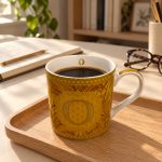 Monogram Porselen Kupa - 350 ml - Görsel 4