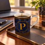 Monogram Porselen Kupa - 350 ml - Görsel 3