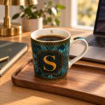 Monogram “S” Porselen Kupa - 350 ml - Görsel 2