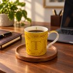 Monogram “T” Porselen Kupa - 350 ml - Görsel 2