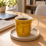 Monogram “T” Porselen Kupa - 350 ml - Görsel 3