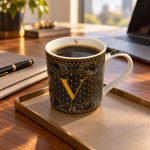 Monogram “V” Porselen Kupa - 350 ml - Görsel 4