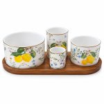 4 Parça Porselen Meze Seti - 29 x 13 cm - Görsel 4