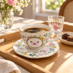 Porselen Fincan ve Tabağı - 240 ml - Görsel 3
