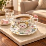 Porselen Fincan ve Tabağı - 240 ml - Görsel 4