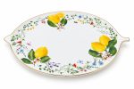 Fleurs Et Citrons Porselen Sunumluk - 30 x 21,5 cm