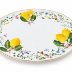 Fleurs Et Citrons Porselen Sunumluk - 30 x 21,5 cm