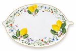 Fleurs Et Citrons Porselen Sunumluk - 30 x 21,5 cm - Görsel 3