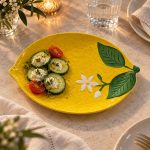 Porselen Limon Şeklinde Sunumluk - 25 x 18,5 cm - Görsel 3