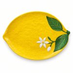 Porselen Limon Şeklinde Sunumluk - 30 × 22 cm - Görsel 2