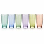Rainbow 6'lı Cam Meşrubat Bardağı Seti - 430 ml