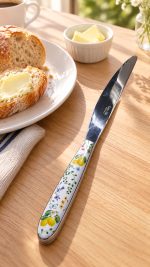Fleurs Et Citrons Porselen Saplı Çelik Bıçak - Görsel 4