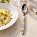 Fleurs Et Citrons Porselen Saplı Çelik Kaşık - Görsel 4
