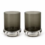 Fun Classy 2'li Cam Su Bardağı Seti 290 ml - Duman Grisi
