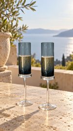 Fun Classy 2’li Cam Şampanya Kadehi Seti - 190 ml - Görsel 3