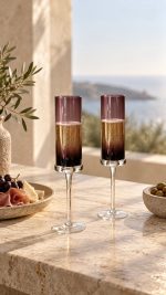 Fun Classy 2’li Cam Şampanya Kadehi Seti - 190 ml - Görsel 3